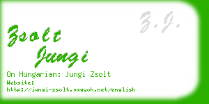 zsolt jungi business card